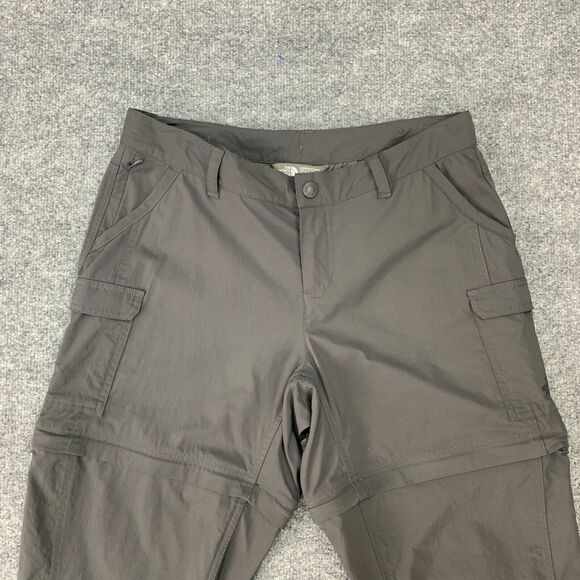 The North Face Cargo Pant Women 8 Gray Stretch Nylon Paramount Convertible Short - Picture 3 of 12